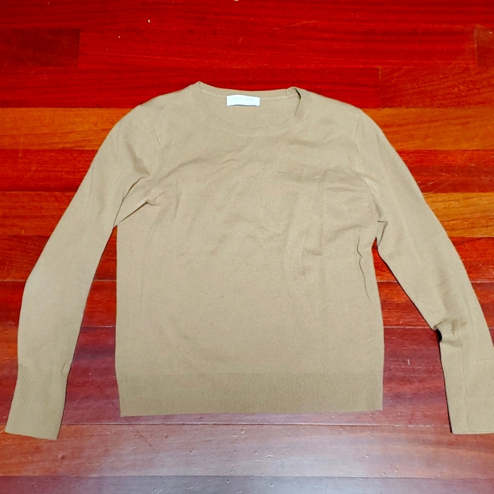 Everlane Cashmere Crew Sz S Camel